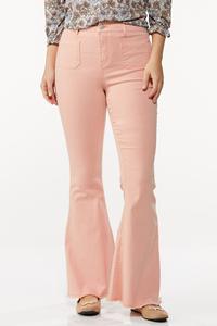 Petite Coral Flare Jeans