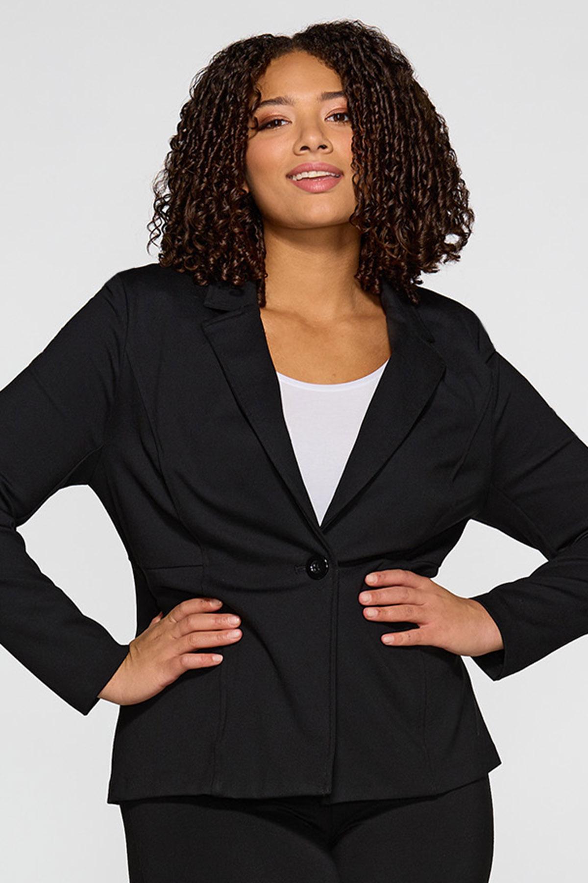 Plus Size Contour Blazer