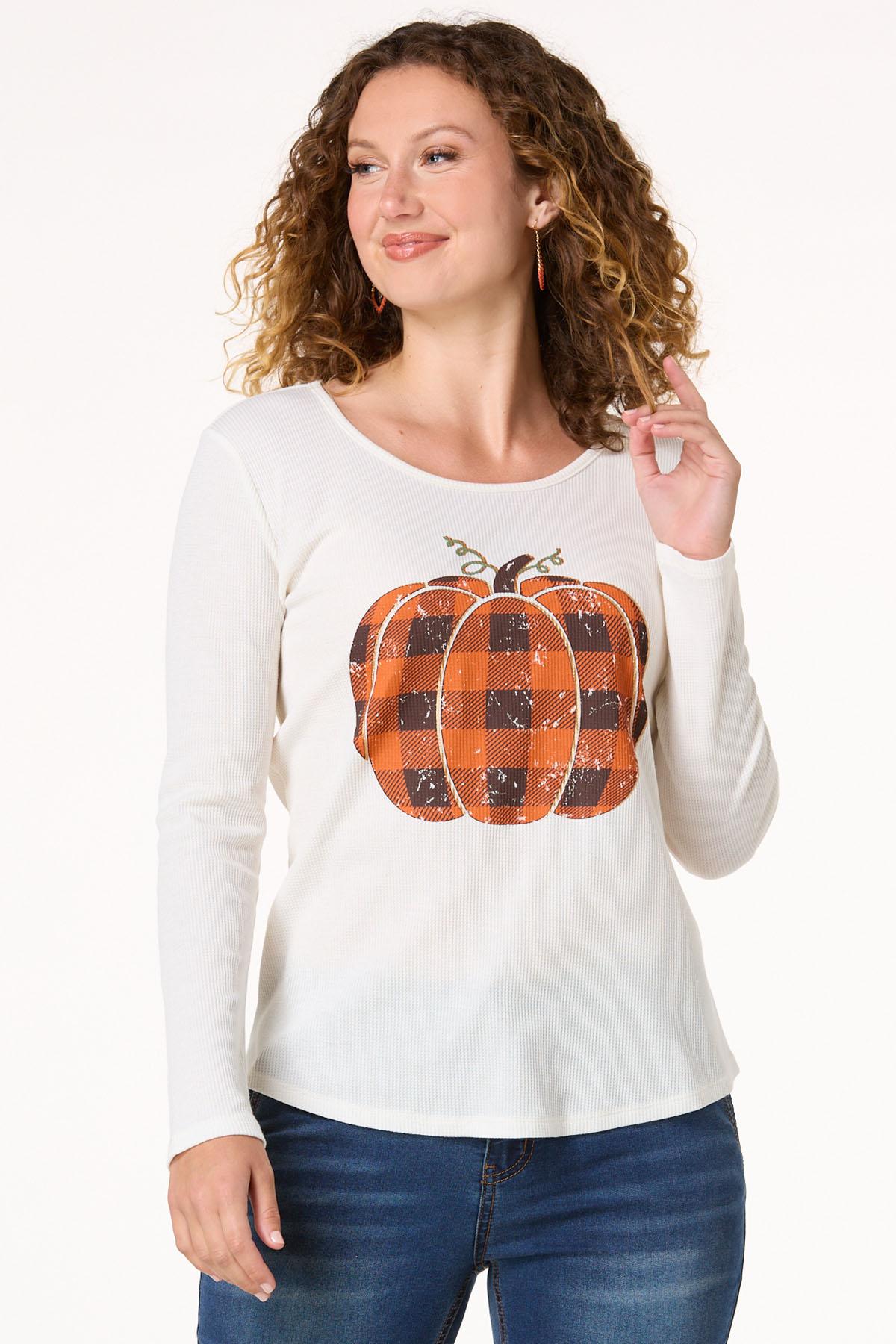 Buffalo Check Pumpkin Top