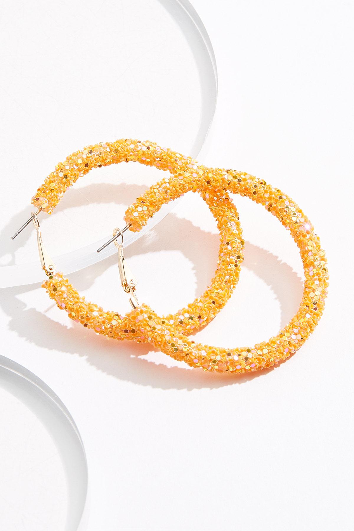 Sequin Hoop Earrings