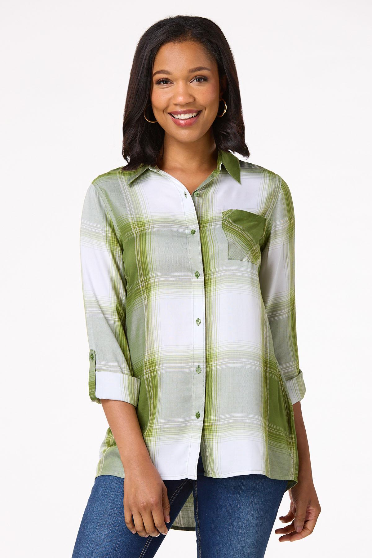 Green Plaid Tunic