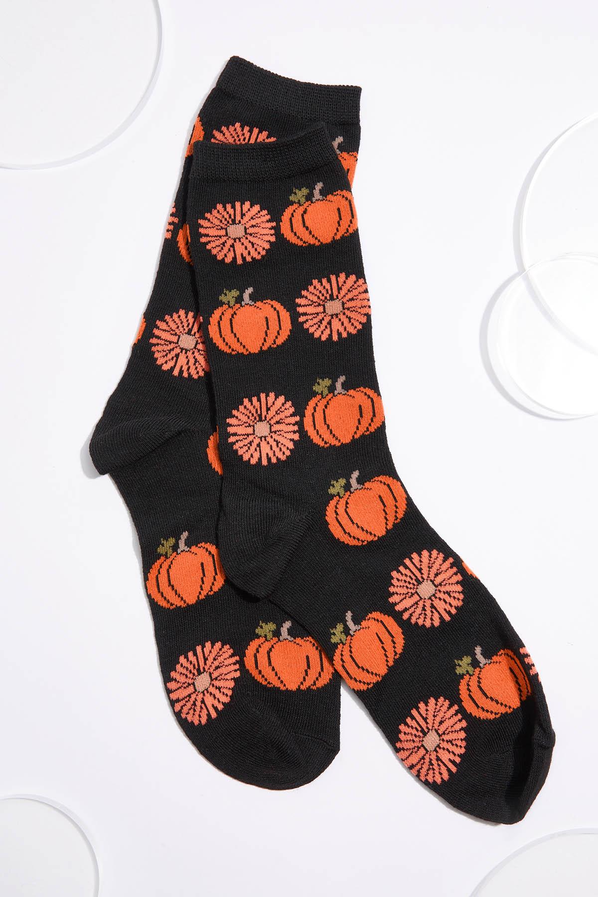 Pumpkin Flower Socks