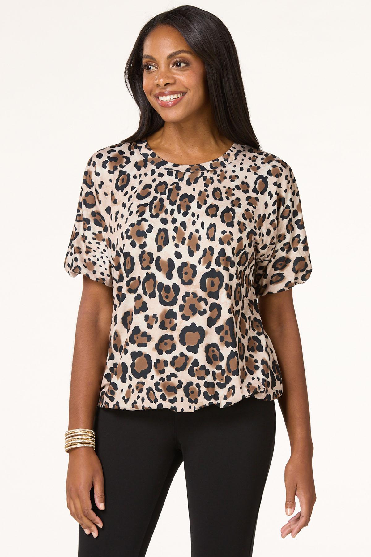 Leopard Bubble Top