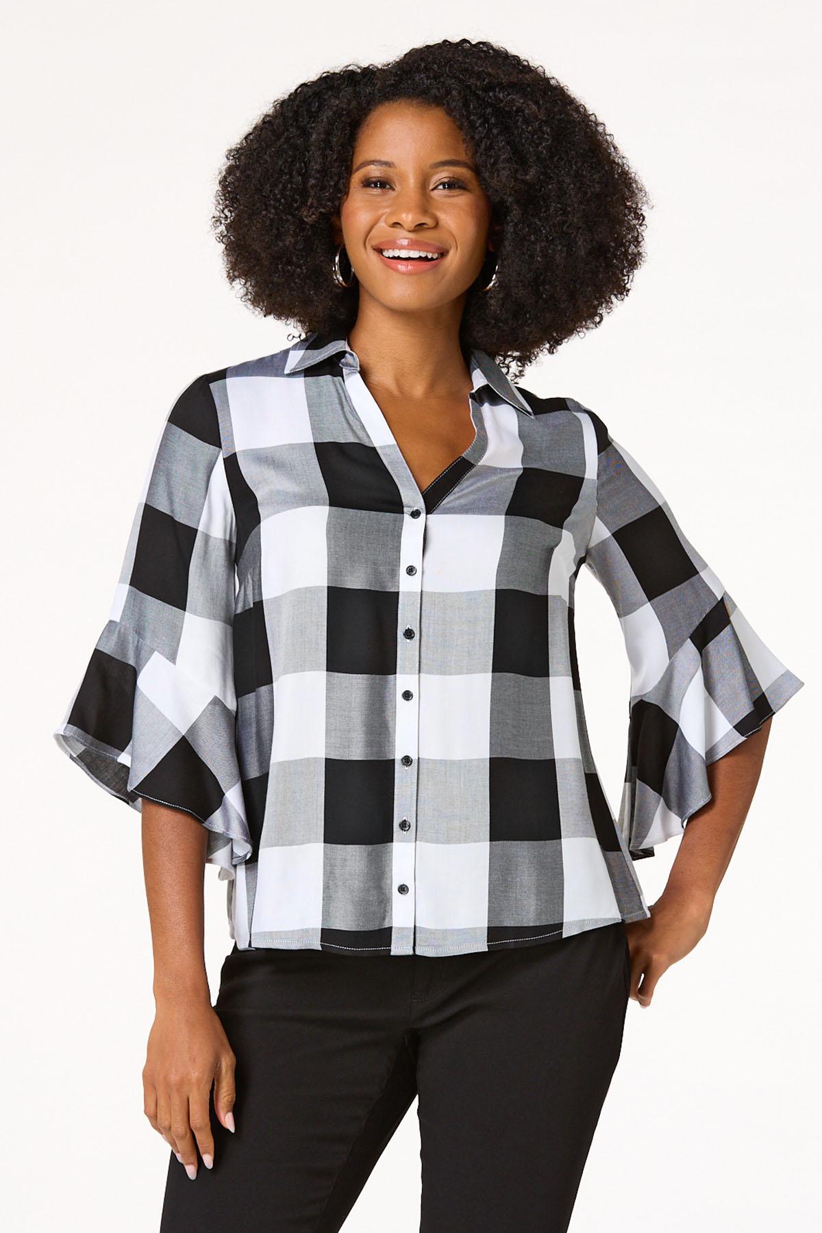 Black White Check Shirt