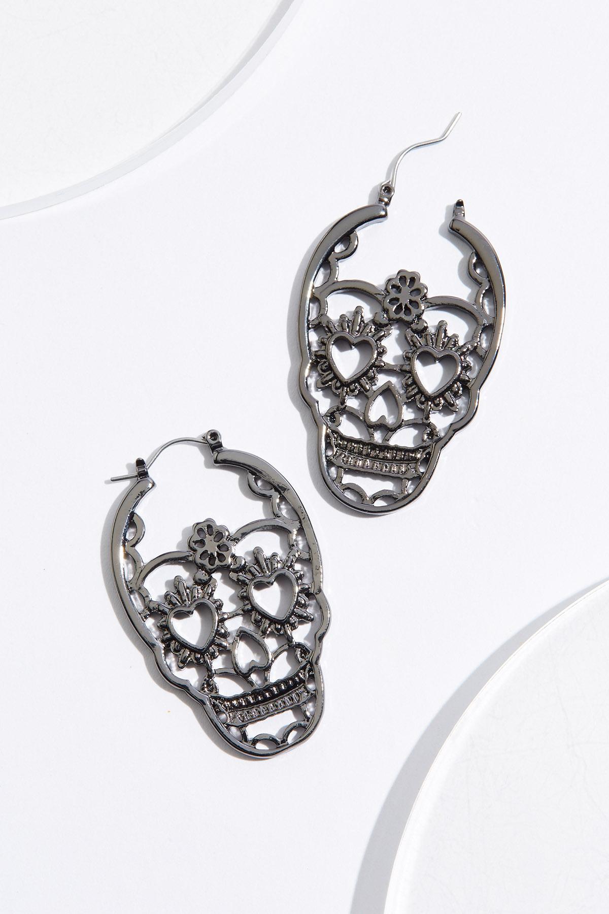 Skeleton Head Earrings