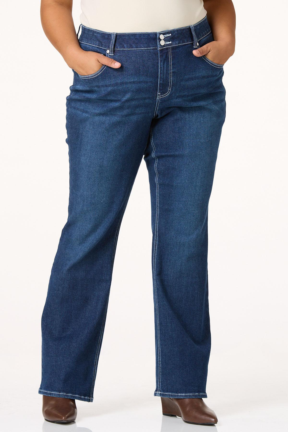 Plus Size High Rise Bootcut Jeans