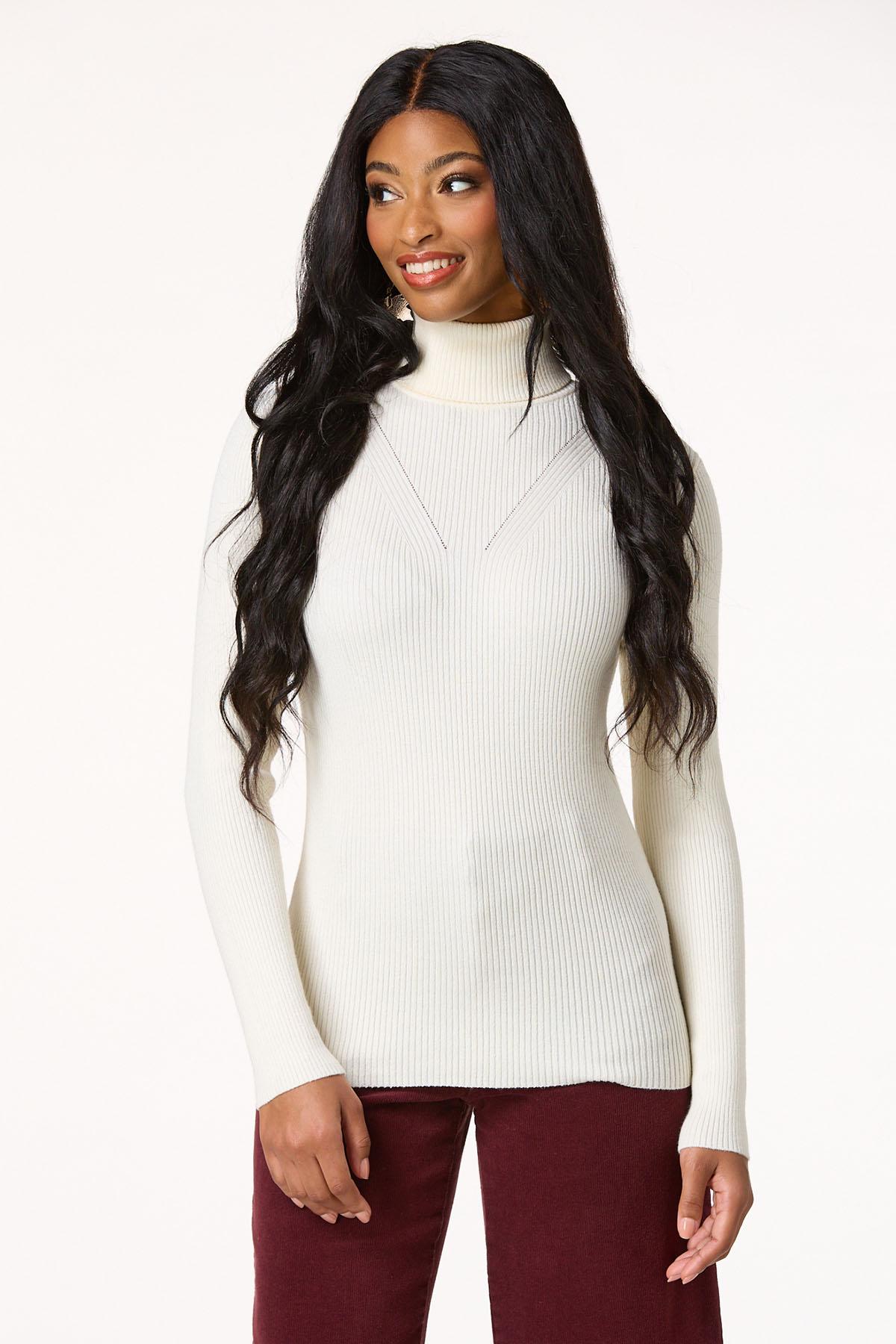 Ribbed Turtleneck Sweater