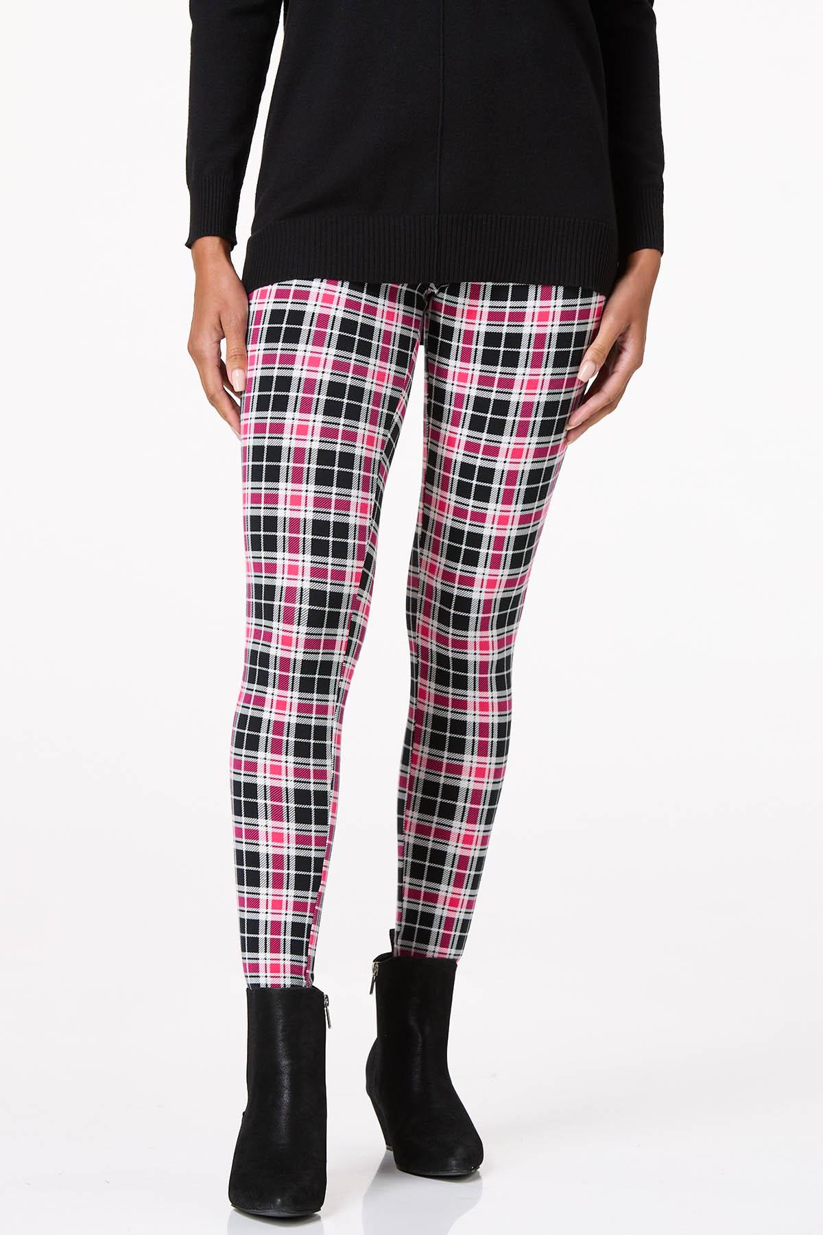 Pink Plaid Leggings