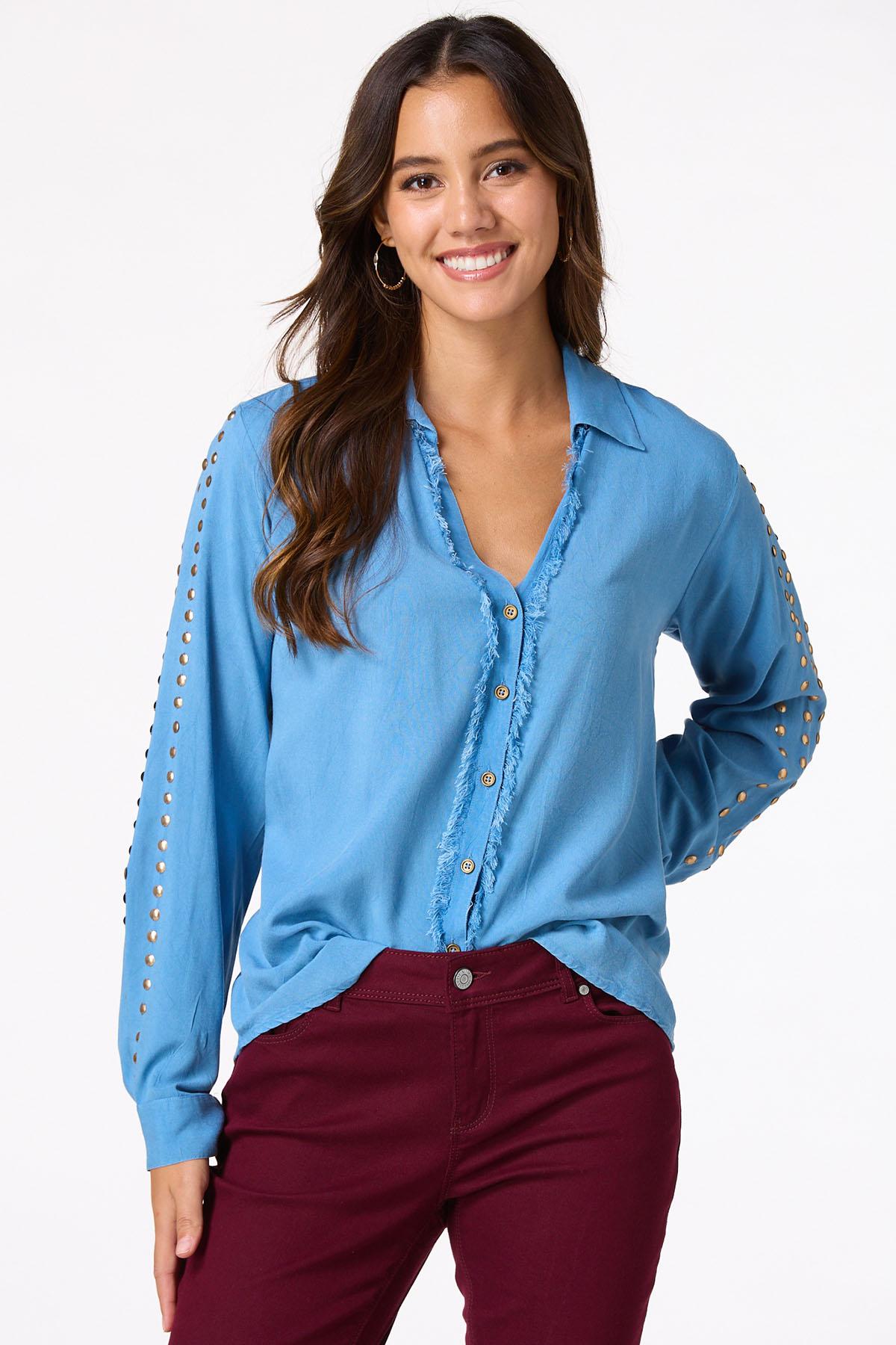 Frayed Chambray Shirt