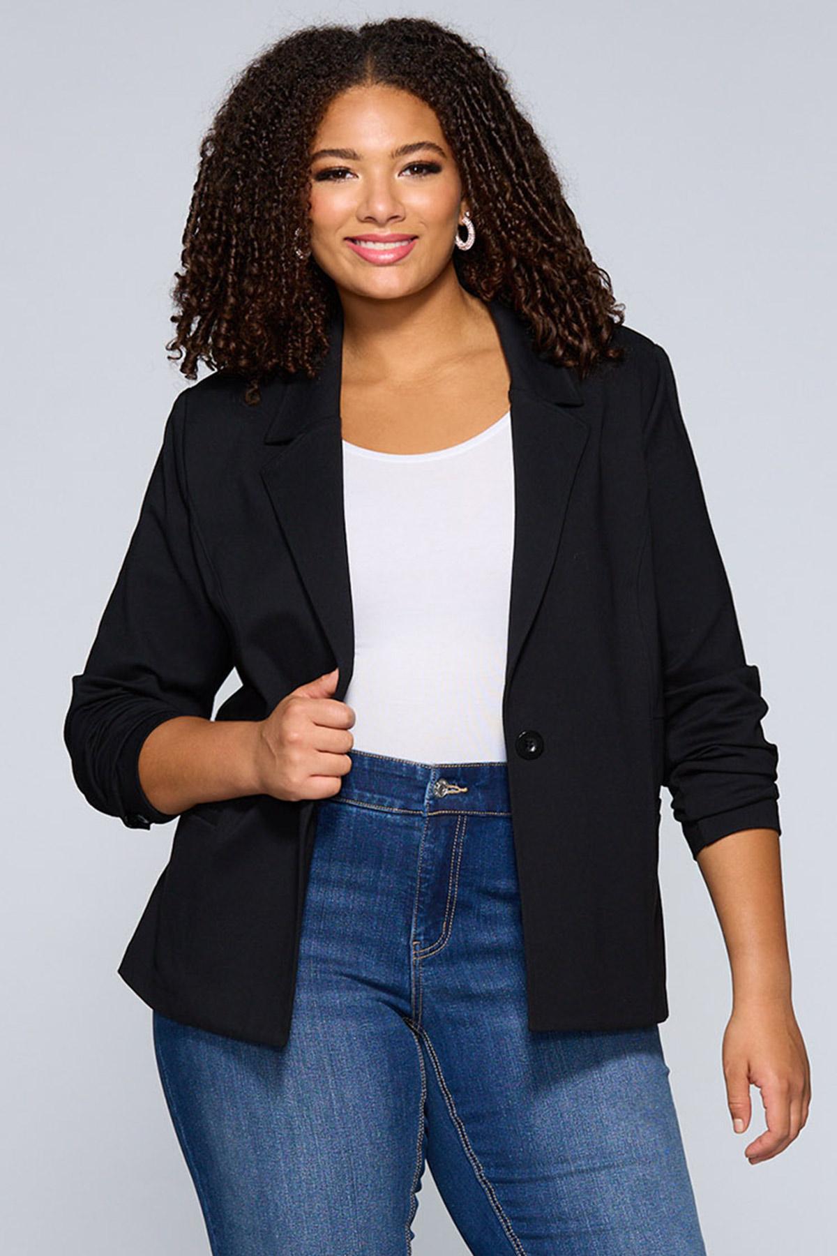 Plus Size Contour Blazer