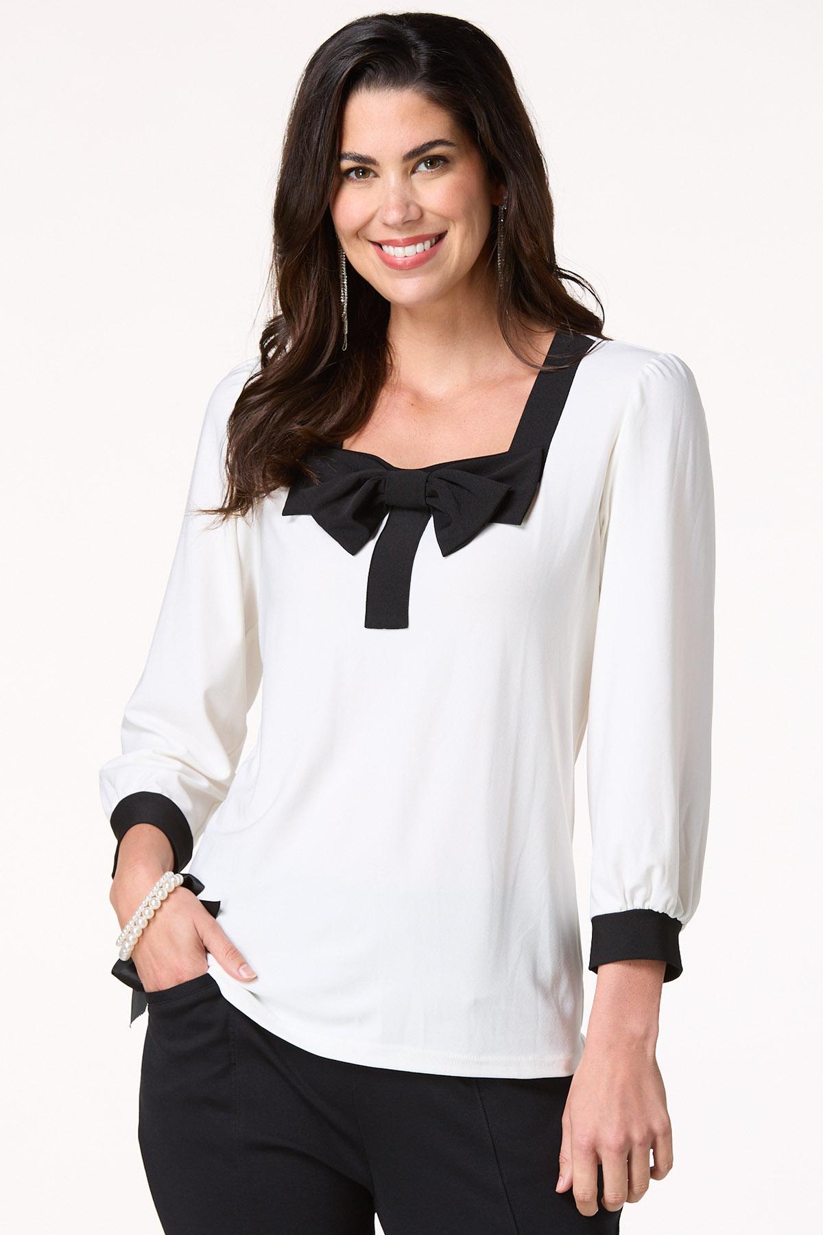 Square Neck Bow Top