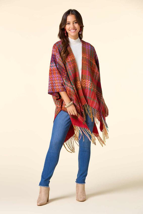 Multi Chevron Cold Weather Wrap