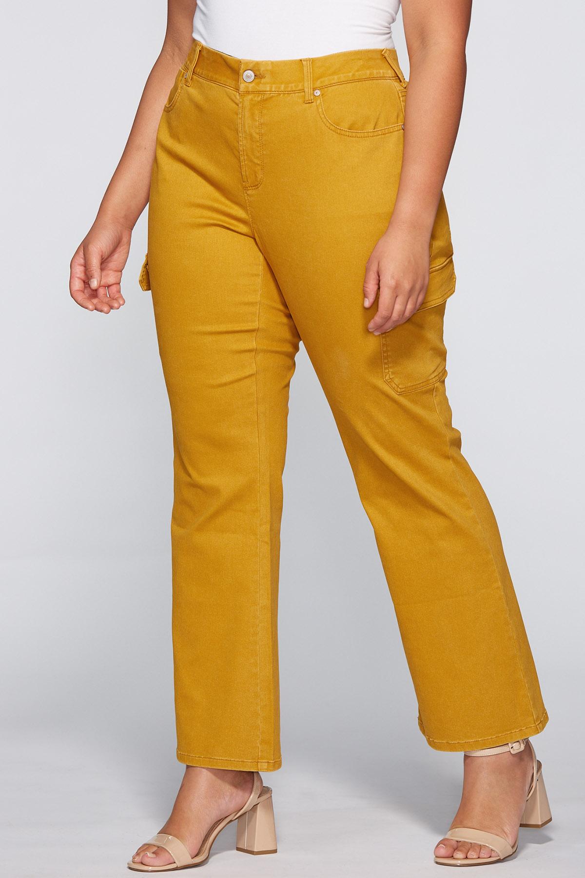 Plus Size Contour Twill Cargo Pants