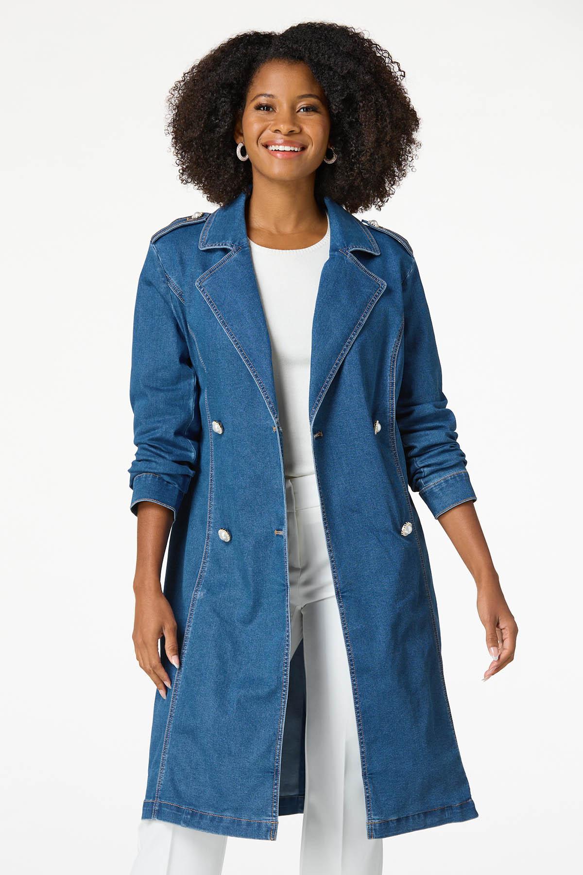 Denim Trench Jacket